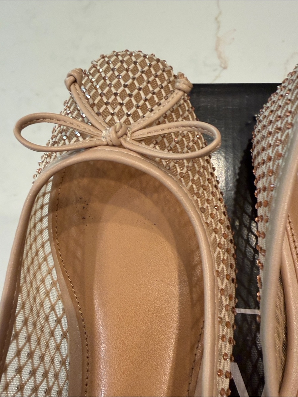 DV Dolce Vita Women's Marceline Nude Mesh Flat Shoe - Size 8.5 - Picture 15 of 17